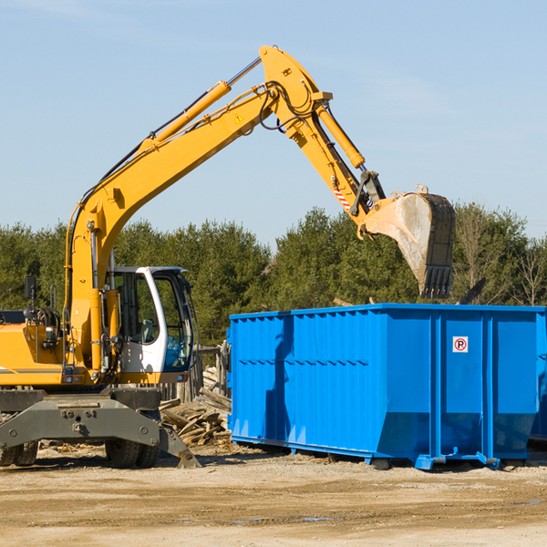 are there any restrictions on where a residential dumpster can be placed in Spirit Lake ID